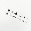 Suministro transfronterizo de broches de cobre de 12 mm para pantalones, ganchos para cuello y suministros de costura. (Negro. Plata) Hebilla para coser ropa a mano