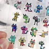 Adesivos 3D de Gato Gelatinoso Expressão Abstrata Engraçado em Estoque Adesivos para Painel Traseiro do Iphone17Promax Adesivos para Copo d'Água