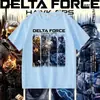 Delta Force DELTA FORCE Camiseta de Manga Curta Algodão Agente Tático Verão para Meninos Versátil