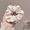 Lazo de Tela Rosa y Blanco a Cuadros para el Cabello 2026 Nueva Diadema Elegante Accesorio Elástico para el Cabello
