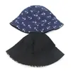 Chapéu Explosão de Comércio Exterior Feminino Estampa de Leopardo Abacaxi Bordado Chapéu de Pescador Proteção Solar Chapéu Bacia Viagem ao Ar Livre Chapéu de Sol
