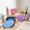 Novo Conjunto de Marmita e Garrafa de Água Infantil Desenho Animado Plástico Compartimento de Almoço Caixa Bento Portátil Marmita Selada