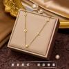 Nuevo Collar de Acero de Titanio Yunyao para Mujer, Nueva Cadena para Clavícula de Verano, Joyería Moderna de Acero Inoxidable, Fuente de Venta Caliente en Transmisión en Vivo