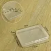 Caja de Almacenamiento Rectangular de Plástico PP Transparente Organizador de Archivos Recibos Transfronterizo Caja de Almacenamiento Plana para Tarjetas Papelería