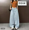 Pantalones Blancos Anchos Suaves como Nube para Mujer, Novedad Verano 2026, Cintura Alta, Adelgazantes, Curvos, Diseño Delgado, Pantalones Sueltos Casuales
