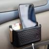 Almacenamiento de doble capa de gran capacidad para coche Bolsa de almacenamiento negra para teléfono móvil Regalos publicitarios se puede pegar y reutilizar en cualquier lugar del coche
