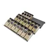 Estante de Especias Tipo Escalera, Estante de Especias Hecho de Material PP, Proveedor Transfronterizo, Cajón de Comino y Chile en Polvo para Cocina, Almacenamiento Tipo Escalón