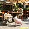 Carrito de arrastre de globos de papel de aluminio para niños de puesto callejero más vendido con ruedas, juguete de dibujos animados, herramienta para caminar para niños, decoración de fiesta de cumpleaños y festividades