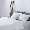 Serie de Fundas de Edredón de una Pieza Tamaño Matrimonial, Algodón 100% Puro, Estilo Japonés, Color Sólido Tejido, Algodón Lavado, Agradable para la Piel y Suave