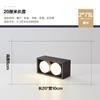 Sala de estar minimalista montada em Ming sem luzes principais, luzes de balde, luzes Gersan, holofotes antirreflexo, holofotes de teto LED, downlights de teto