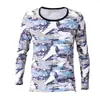 Ropa Interior Estampada de Algodón para Hombre Otoño e Invierno de Una Pieza Ropa de Otoño Delgada Cálida Top Ajustado de Manga Larga Camiseta Base de Cuello Redondo