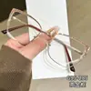 Nuevas Gafas Fáciles de Combinar para Hombres y Mujeres Monturas Metálicas para Gafas Celebridades de Internet Moldeado Facial Sin Maquillaje Espejos Planos Decorativos Gafas para Miopía 2024