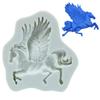 Molde de Silicona Pegaso Unicornio Pegaso DIY Decoración de Pastel de Chocolate Molde para Fondant