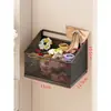 Caja de almacenamiento para accesorios para el cabello, estante de pared para diademas, organizador de gomas para el cabello y diademas, soporte para anillos para el cabello y pinzas para el cabello, estante de almacenamiento para pinzas de tiburón, caja de joyería