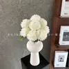 Flores artificiales 3D, crisantemo de 9 cabezas, crisantemo dorado, decoración de boda, material floral de fondo estilo Ins, decoración de mesa, venta al por mayor, transfronterizo