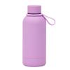 Nueva Taza Termo Pequeña de Acero Inoxidable de 350 ml con Asa de Silicona Grabada Portátil para Deportes al Aire Libre Botella de Agua Transfronteriza