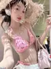 2026 Novo Estilo Japonês e Coreano Fresco e Juvenil Conjunto de Biquíni de Duas Peças Praia Sexy Puro Desejo Biquíni Férias na Beira-Mar Roupa de Banho