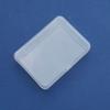 Caja de embalaje de papelería Goka de plástico pp rectangular transparente, borla de polvo, caja de almacenamiento de equipo de pesca, caja de accesorios para piezas, venta al por mayor
