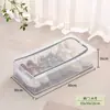 Caja de almacenamiento plegable para ropa con ventana única para visibilidad, caja de almacenamiento de tela de gran capacidad para ropa y pantalones, caja de almacenamiento a prueba de polvo y humedad para artículos diversos