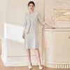 Moda Nueva Primavera y Otoño Pantalones Profesionales Verdes Caña para Mujer de un Botón, Corte Ajustado, Elegante Traje de Oficina Ropa de Trabajo
