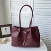 Cross2026 Bolso Tote Tejido Nuevo de Otoño para Mujer de Gran Capacidad con un Solo Hombro Bolso Simple de Moda para el Trabajo Bolso de Mano