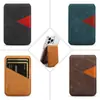 Adecuado para Apple 17Promax y teléfonos universales Android, Soporte magnético para tarjetas, Protección antirrobo contra deslizamiento, Anillo magnético Magsafe, Piel de PU