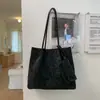 Bolsa Grande Transfronteiriça para Mulheres, Outono e Inverno Retrô 2026 Nova Bolsa de Ombro Versátil, Bolsa Tote Texturizada Casual para o Dia a Dia