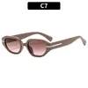 Gafas de sol de verano con personalidad de moda, estilo "rice nail", para hombre y mujer, gafas de sol de moda europeas y americanas transfronterizas, gafas de sol casuales