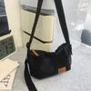 Nueva Bolsa de Tela de Nylon para Hombres y Mujeres Gran Capacidad Primavera y Verano Bolso Cruzado Estilo Japonés Simple para Viajes al Aire Libre Clase Bolso Cruzado