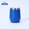Caneca térmica em formato de ovo de aço inoxidável 304 em estoque, caneca térmica para estudantes, copo de água para beber diretamente, caneca térmica de bolso portátil