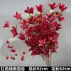 Arte Floral para Casamento Flor Vermelha Material de Fundo Decoração Ikebana Rosa Eucalipto Arranjo para Sala de Estar Interna