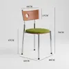 Silla de Comedor Nórdica Vintage de Madera Maciza para el Hogar Berg, Mesa y Sillas de Comedor de Diseñador Minimalistas Modernas de Moda, Estilo Retro Francés