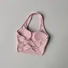 Sujetador Deportivo para Mujer con Copas Acolchadas, Cuello Halter, Espalda Cruzada, Yoga, Entrenamiento de Espalda, Correr, Estilo Chaleco, Push-up, Sujetador de Fitness