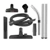 Huixi es compatible con los accesorios de la aspiradora Numatic Henry, incluyendo tubos rectos de metal, tubos curvos, tubos de extensión, mangueras flexibles y cepillos para suelos.