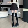 Em estoque Estilo Shorts Feminino 2024 Outono e Inverno Saia de Lã Cintura Alta Botas de Perna Larga Calças Calças de Peito Externo