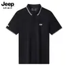 Camiseta de Manga Corta con Cuello Polo Jeep Spirit para Hombre, Camiseta Polo Transpirable de Seda de Hielo, Seda de Hielo Personalizada de Secado Rápido