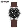 Reloj de Marca Sanda Dropshipping Nicho Reloj de Cuarzo Redondo Impermeable Luminoso Simple de Dos Agujas para Mujer