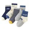 Calcetines de Invierno Gruesos de Algodón Peinado con Diseño de Ratón de Seis Dedos para Niños y Niñas, Calcetines Largos Cálidos de Algodón con Dibujos, Calcetines para Estudiantes