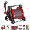 Enrollador de Manguera de Agua Estante para Manguera Riego de Flores Pistola de Agua a Presión Automática Carrete de Almacenamiento para Lavado de Autos en Casa