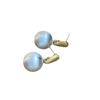 Brincos de Bolinha Foscos Escovados Estilo Nicho Único Novos Brincos Populares Moda High-End Luxo Leve Brincos Diários