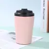Copo Térmico Portátil de Aço Inoxidável de Alto Valor Estético com Marcações de Escala, Copo de Café para Beber Diretamente, Caneca de Viagem Mais Vendida no Exterior