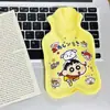 Nueva Botella de Agua Caliente de Relleno de Agua con Flocado de Gato Lindo Calentador de Manos de Dibujos Animados para Estudiantes para Llevar en Clase Calentador de Vientre de Dibujos Animados