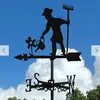 Explosiones Transfronterizas de Amazon Artesanías de Metal Pintura en Aerosol Decoración de Techos Veletas Adornos Arte de Hierro para Exteriores de Patio