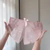Bragas sexys de encaje de mariposa para mujer, con alta elasticidad, un diseño seductor transparente, entrepierna abierta, detalles calados y un adorno de lazo.. Bragas triangulares de alta elasticidad para mujer