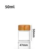 Frascos sellados de vidrio de borosilicato alto, frascos para té, frascos de almacenamiento, frascos para azúcar, 47 tapa de bambú, tapa de madera, botellas de vidrio, botellas dosificadoras de nido de pájaro, frascos para mermelada