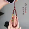Cinnabar Cinco Caminhos Deus da Fortuna Lótus Sorte Charme Corrente de Celular Areia Dourada Roxa Ano do Zodíaco Chaveiro Pingente Fornecedor de Vendedor de Rua