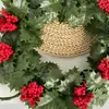 Nova Guirlanda de Natal 30cm Frutas Vermelhas Decoração Transfronteiriça Pendurada Janela Porta Pendurar Guirlanda Decorações de Natal