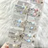 Grampo de Cabelo Redondo Pequeno de Feijão com Strass, Laço de Renda Estilo Coreano, Presilha para Franja Lateral de Menina Doce