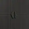 Manija de Placa Cuadrada de Aluminio, Manija de Puerta de Gabinete de Madera Maciza de Doble Apertura de Aleación de Aluminio Estilo Chino, Manija de Puerta Corredera de Habitación Privada de Hotel de Alta Gama
