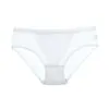Bragas transparentes de malla de color liso para mujer, estilo europeo y americano, cintura baja, con refuerzo de algodón, lencería sexy para mujer